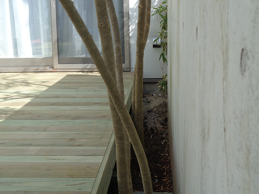 神奈川県藤沢市 庭 ウッドデッキ3