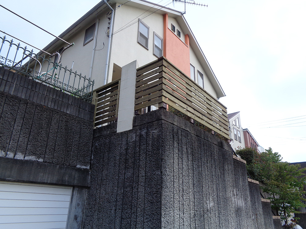 横浜市泉区 庭 ウッドデッキ6