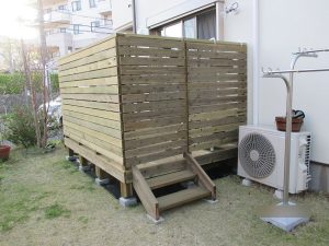 ウッドデッキ施工　デザインサンプル帳