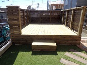 ウッドデッキ施工　デザインサンプル帳