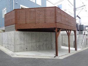 ウッドデッキ施工　デザインサンプル帳